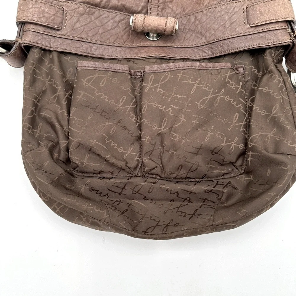 Vintage Fossil Fifty Four Leather Hobo Crossbody